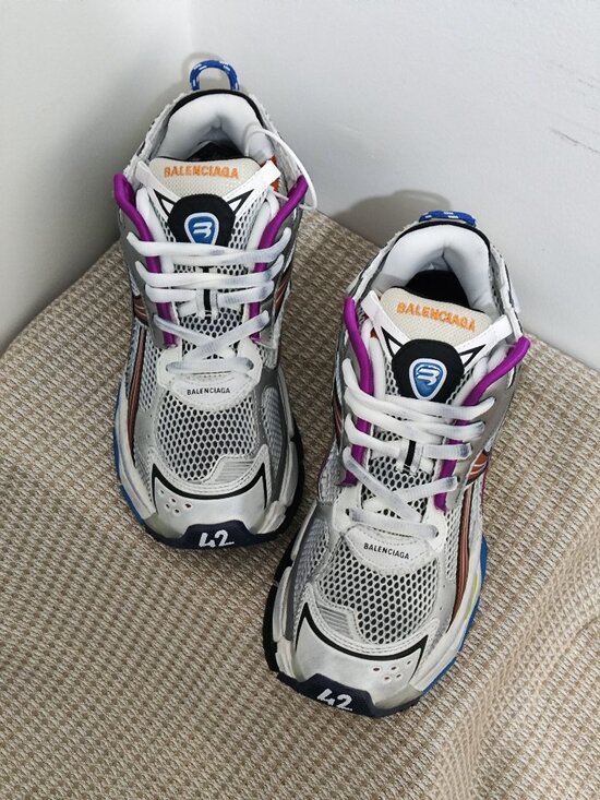 Balenciaga Other - Balenciaga Runner Multicolor Mesh & Leather Sneakers
